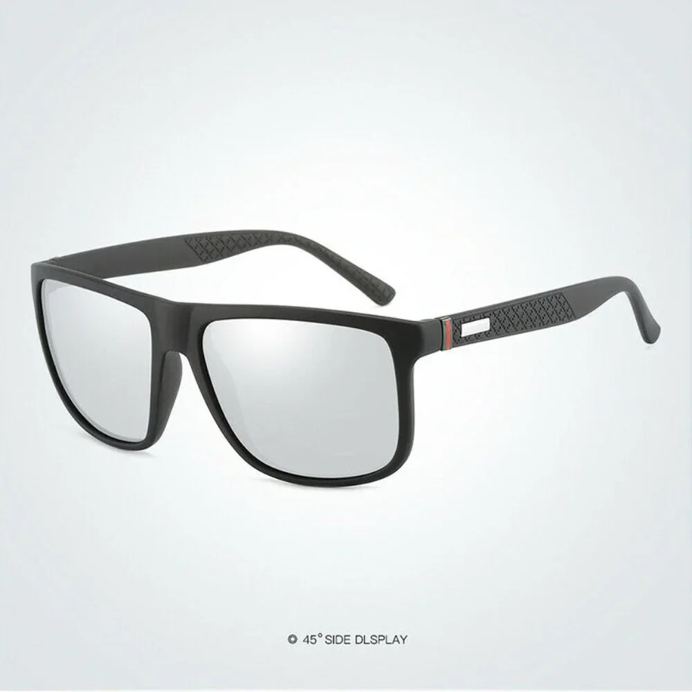 Polarized‎ Sport Men Sunglasses Outdoor Silver Mirror Lens Beach Shades Fishing